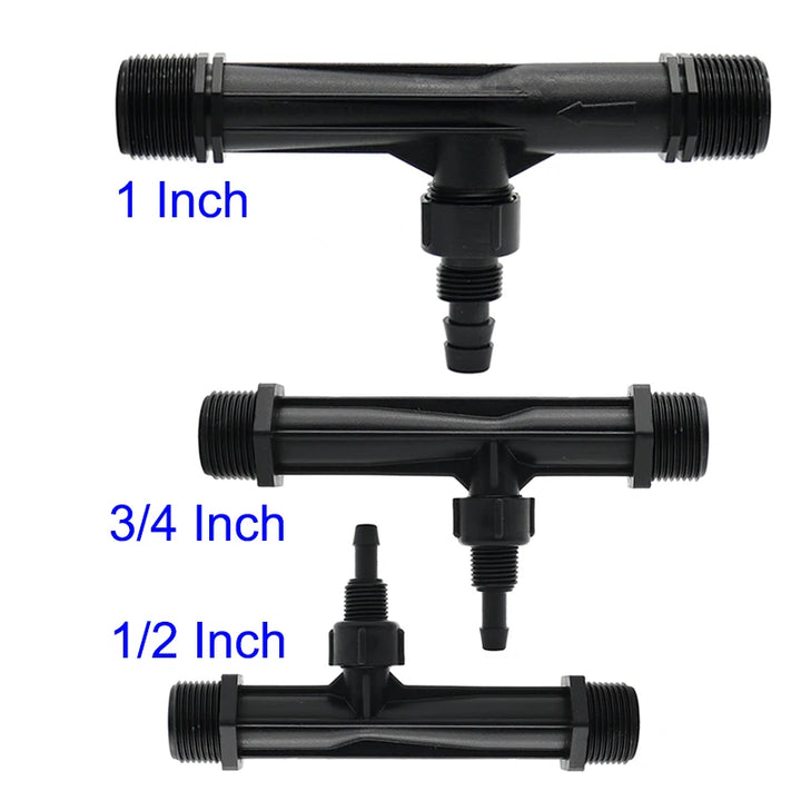 1/2",3/4",1" Irrigation Venturi Fertilizer Mixer Injectors kit Agriculture Garden Water Tube Garden Hot Tub Spa Ozone Injector