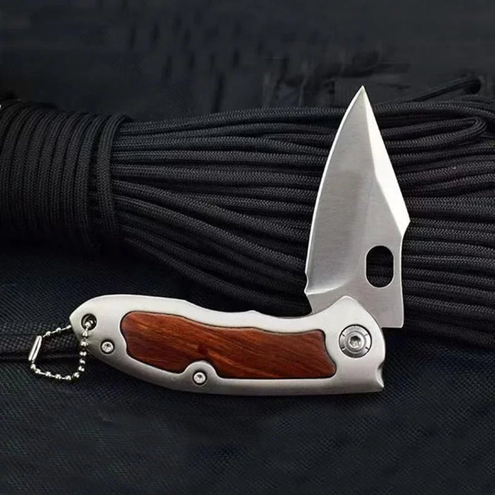 1pc，Outdoor Folding Knife Fine Mini Fruit Portable Stainless Steel Carry Defense Knife