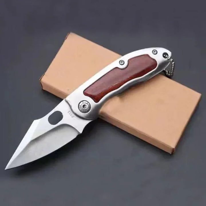 1pc，Outdoor Folding Knife Fine Mini Fruit Portable Stainless Steel Carry Defense Knife