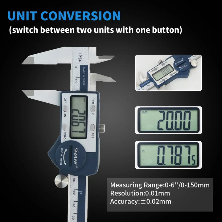 150/200/300mm Electronic Digital Caliper With Extra Large LCD Screen Digital Vernier Caliper Micrometer Paquimetro Digital