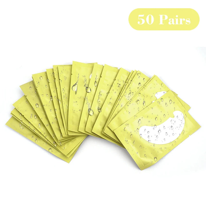 50Pairs U Eye Patches Eyelash Extension Under Eye Pads Makeup Lashes Patch Tip Stickers Pads For Eyelash Extension Supplies